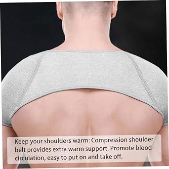 Shoulder Warm Support Double Shoulder Support Brace Pain Relief Compression Warm Wrap Protector M