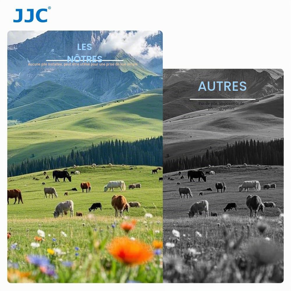 JJC Télécommande de Minuterie avec Trépied Support Pince pour Canon EOS R50V R100 R6 R6II R7 R8 R RP R10 800D 760D 700D 650D 200D 100D 1300D 1200D 1100D 77D 80D 70D G1X G3X G5X Remplacement RS-60E3