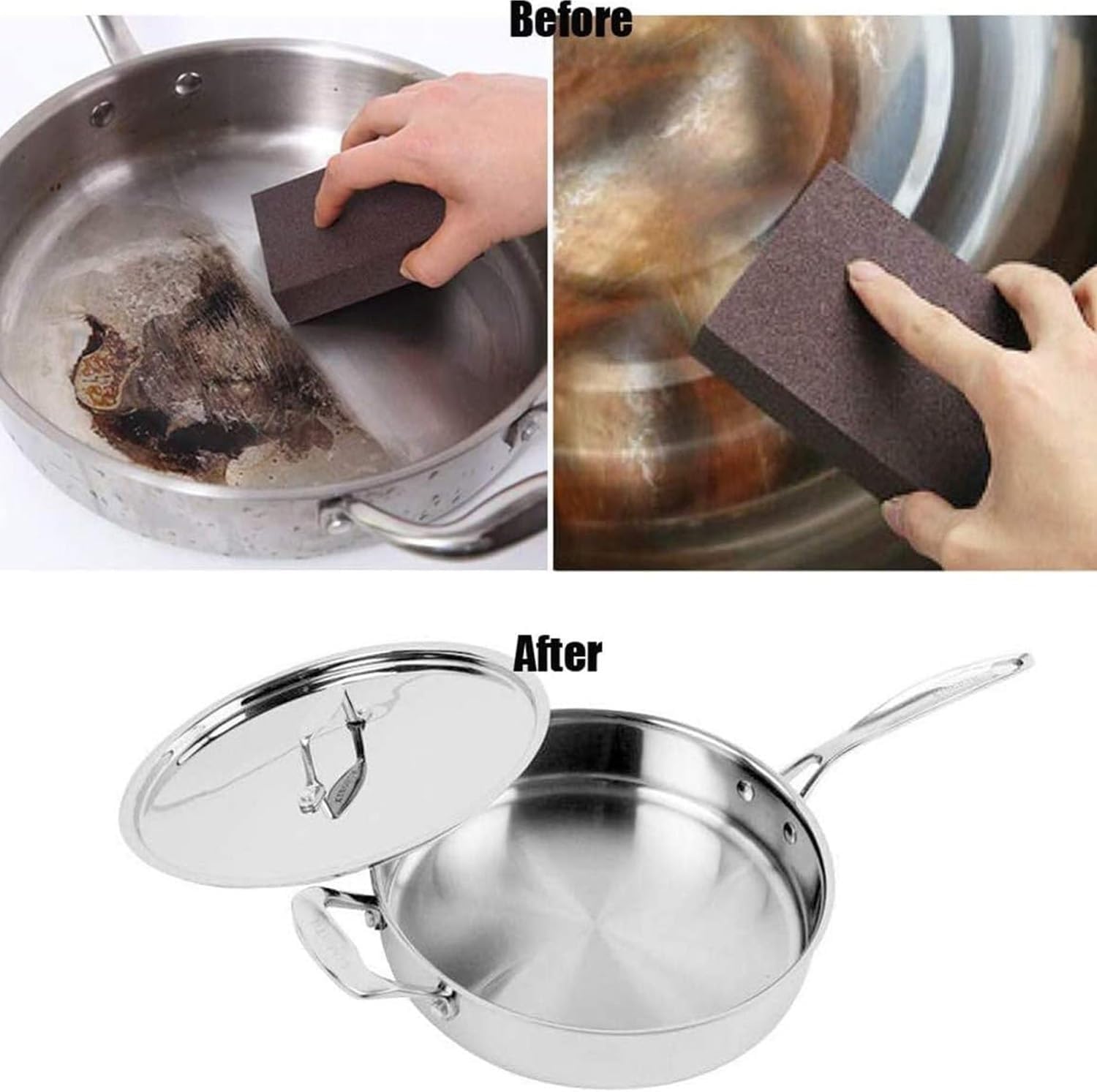 Sanding Block, 10PCS Reusable Sanding Sponge Blocks - Dual Grit Polishing Sponges for Wood and Metal, 180-1000 Grit
