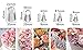 Dr.Pedi 5 Pieces Rose Flower Piping Tips Set Cake Decorating Tips Icing Piping Nozzles Set Cupcake Decorating Kit Cupcake Pastry Tool
