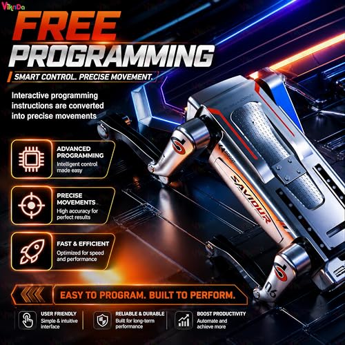 Image of VikriDA Interactive Robot Pet for Kids | Intelligent Programmable RC Pet with 30+ Actions and LED Eyes | Educational STEM Robot Toy for Boys Girls 6 7 8 9 10 11 Year Old