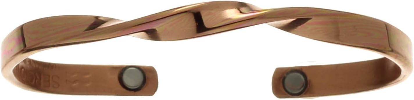 Sergio Lub Magnetic Adjustable Copper Cuff Bracelet - Copper Infinity, M