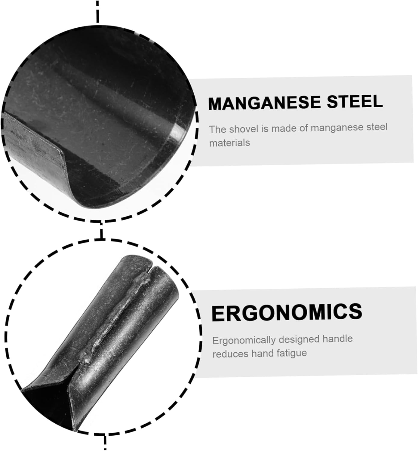 Thickened Shovel Garden Hoe Planting Tool Manganese Steel Shovel for Digging Portable Garden Tool