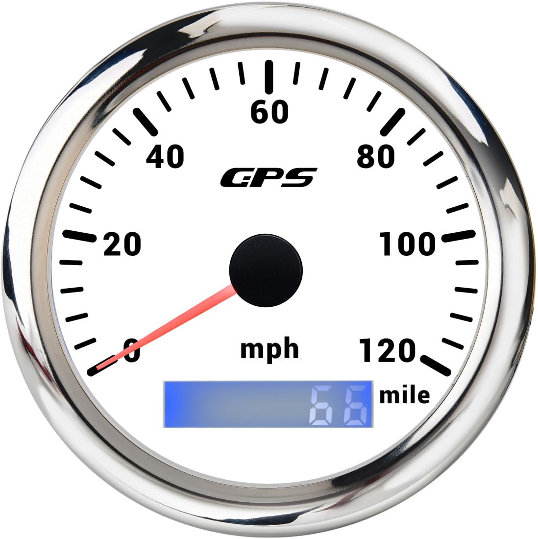 85mm Boat GPS Speedometer 0-120MPH Car Odometer Gauge 7 Colors Backlight With GPS Antenna for Car Motorcycle Boat Marine Truck