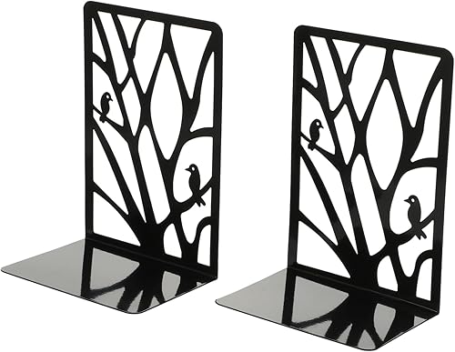 Tofficu 1 par de soportes de almacenamiento para libros extremos de sujetalibros para manualidades juegos de deslizamiento negro práctico estante