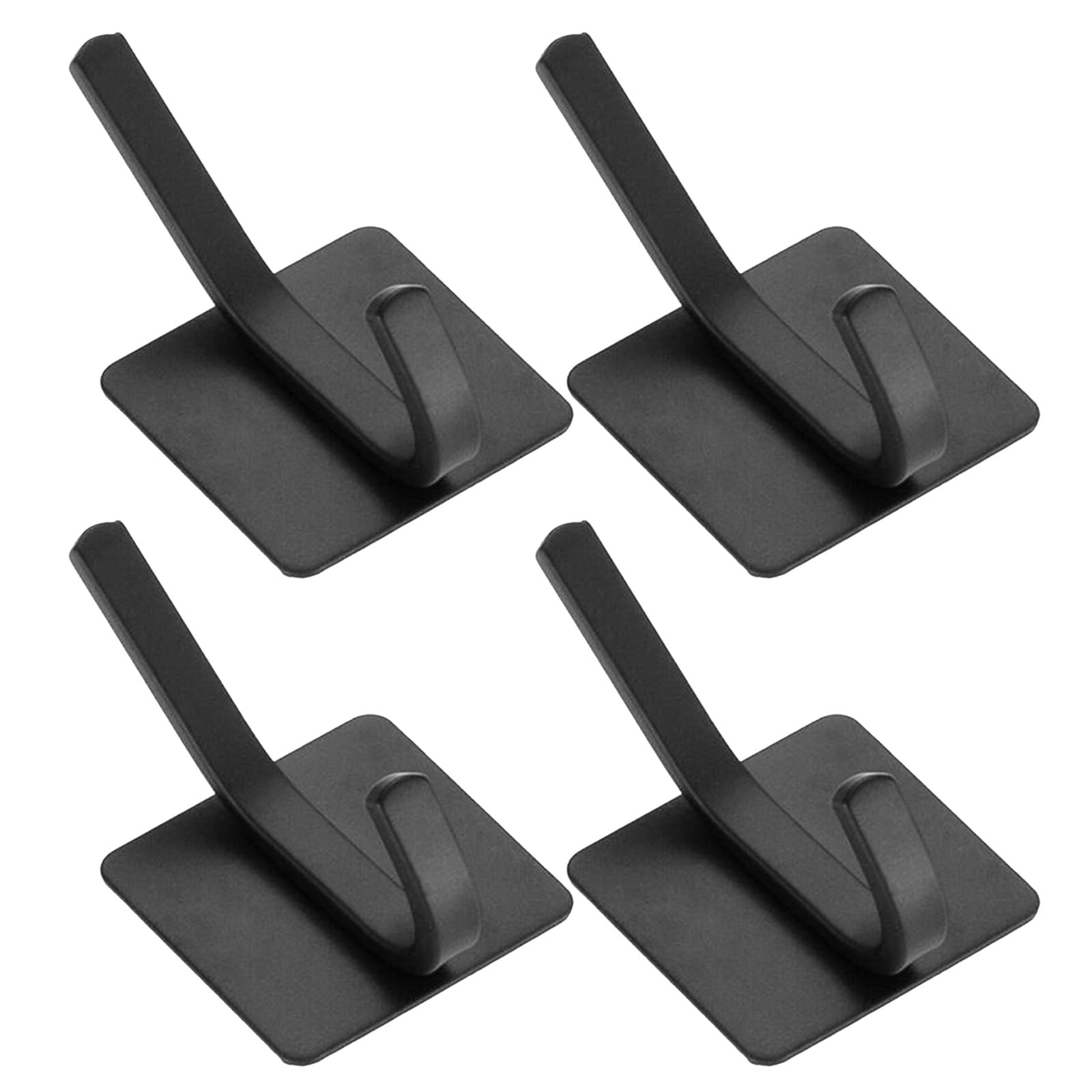 Adhesive Sticky Hooks Extras Strong Hanger for Hanging Bathroom Tower Coat Robe Hook Wall Mounted Kitchen Hallway Hooks Adhesive Bathroom Kitchen Heavy Duty Stainless Steel Hangers for Wall Decor