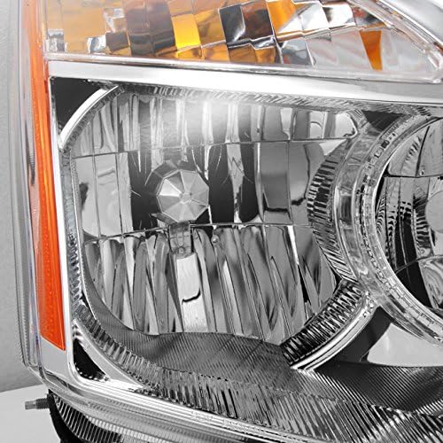 AKKON - Fits 2008-2014 Rogue SUV Halogen Type Clear Headlights Driver Left + Passenger Right Side Replacement Pair Set