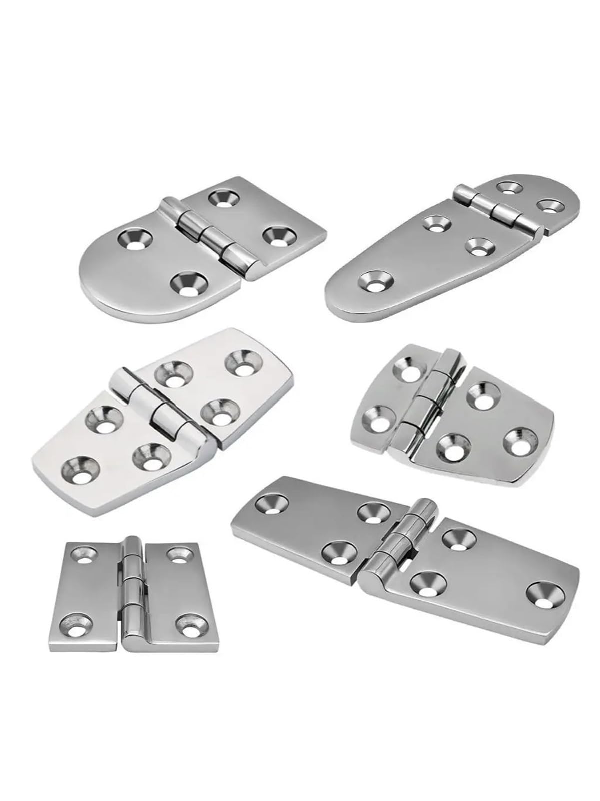 Rmwkrmogrf 316 Stamped Hinge Heavy Stainless Steel Casting Hinge Flat Cabinet D Oors Windows Wooden Box Thickness 1Pcs ﻿(316 Stamped Hinge)