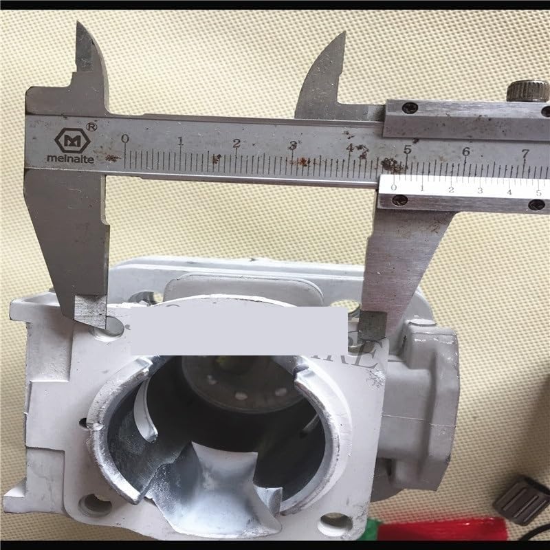 44MM 52CC BC520 CG520 Brush Cutter Cylinder Piston Kit w/Manifold Cylinder Gasket and Needle Bearing for TL52 Grass Trimmer Replacement Parts, JIPEISANG66