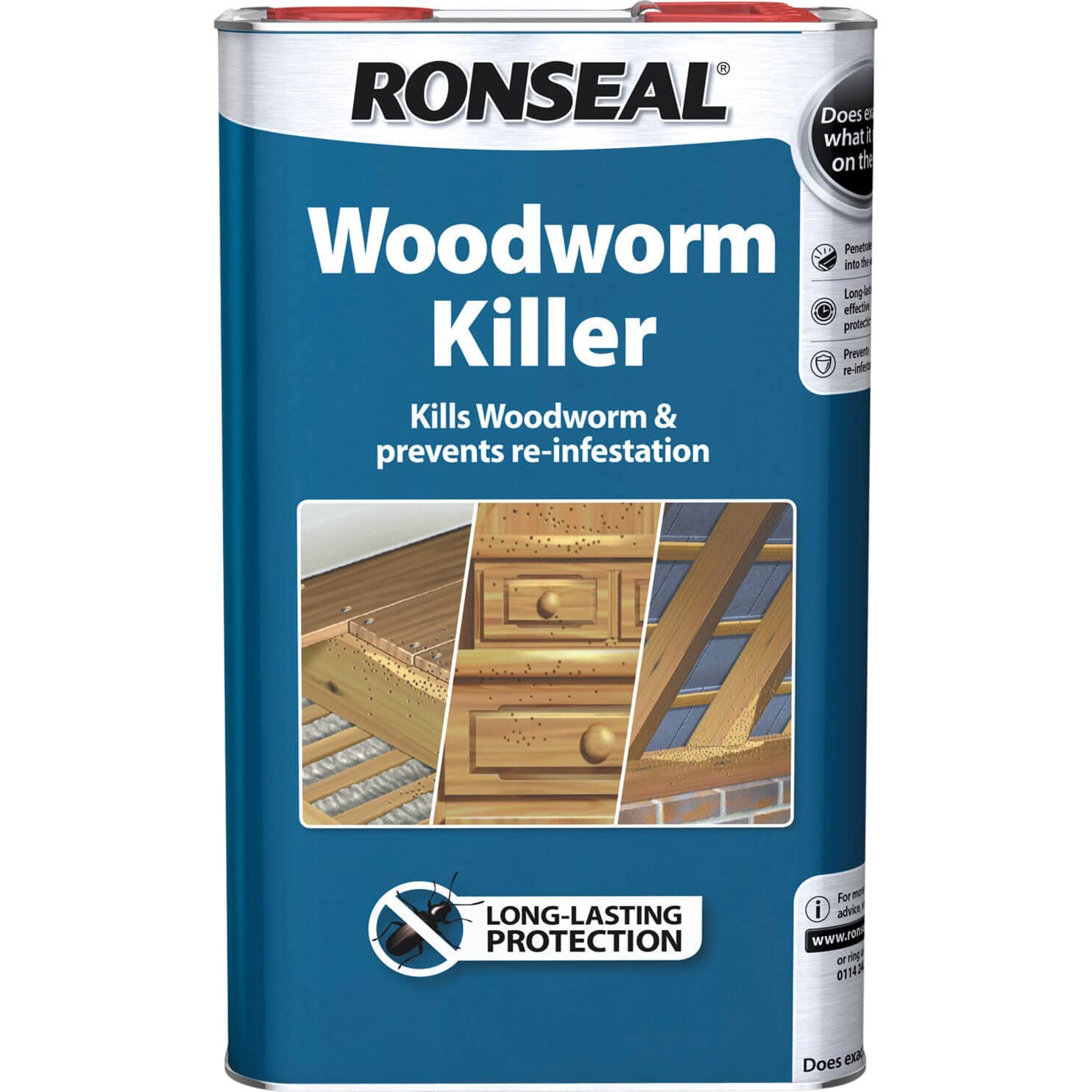 Ronseal RSLWK5L 5 Litre Woodworm Killer Natural Amazon.co.uk DIY