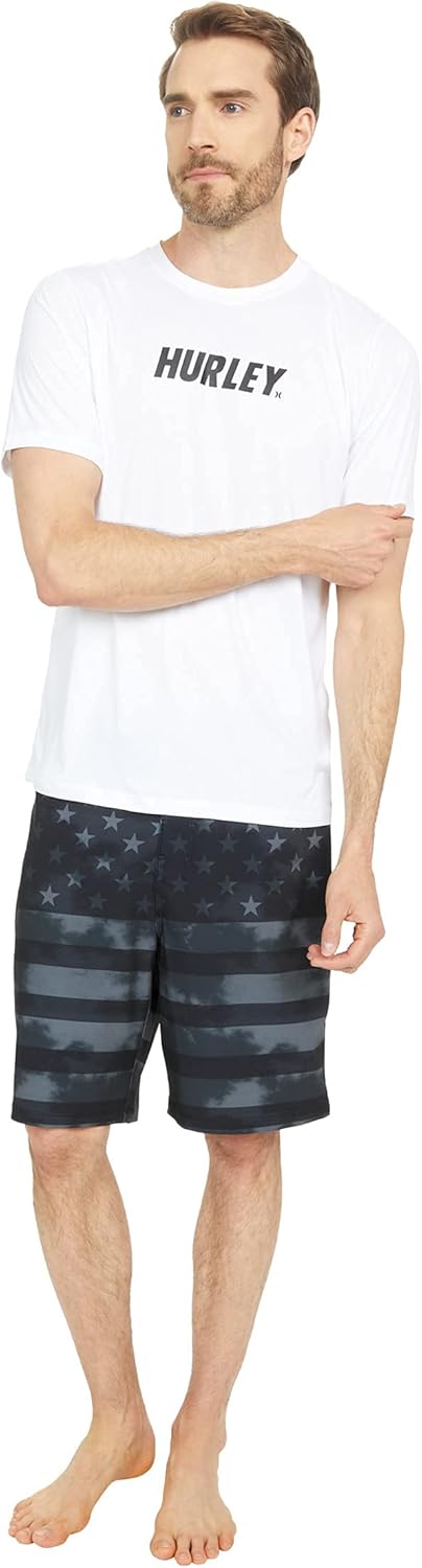Hurley H2O-Dri Fastlane Hybrid T-Shirt - White