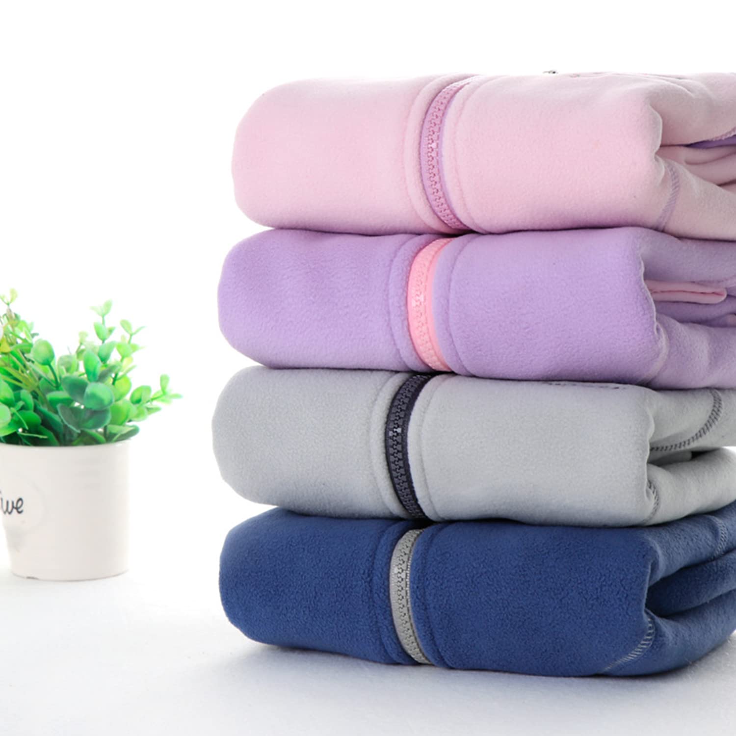 Bambini Pile Polare Giacca con Cappuccio Bambino Piccolo Felpa Caldo Cappotto Casual con Cerniera Stagioni di Transizione Primavera Autunno Inverno