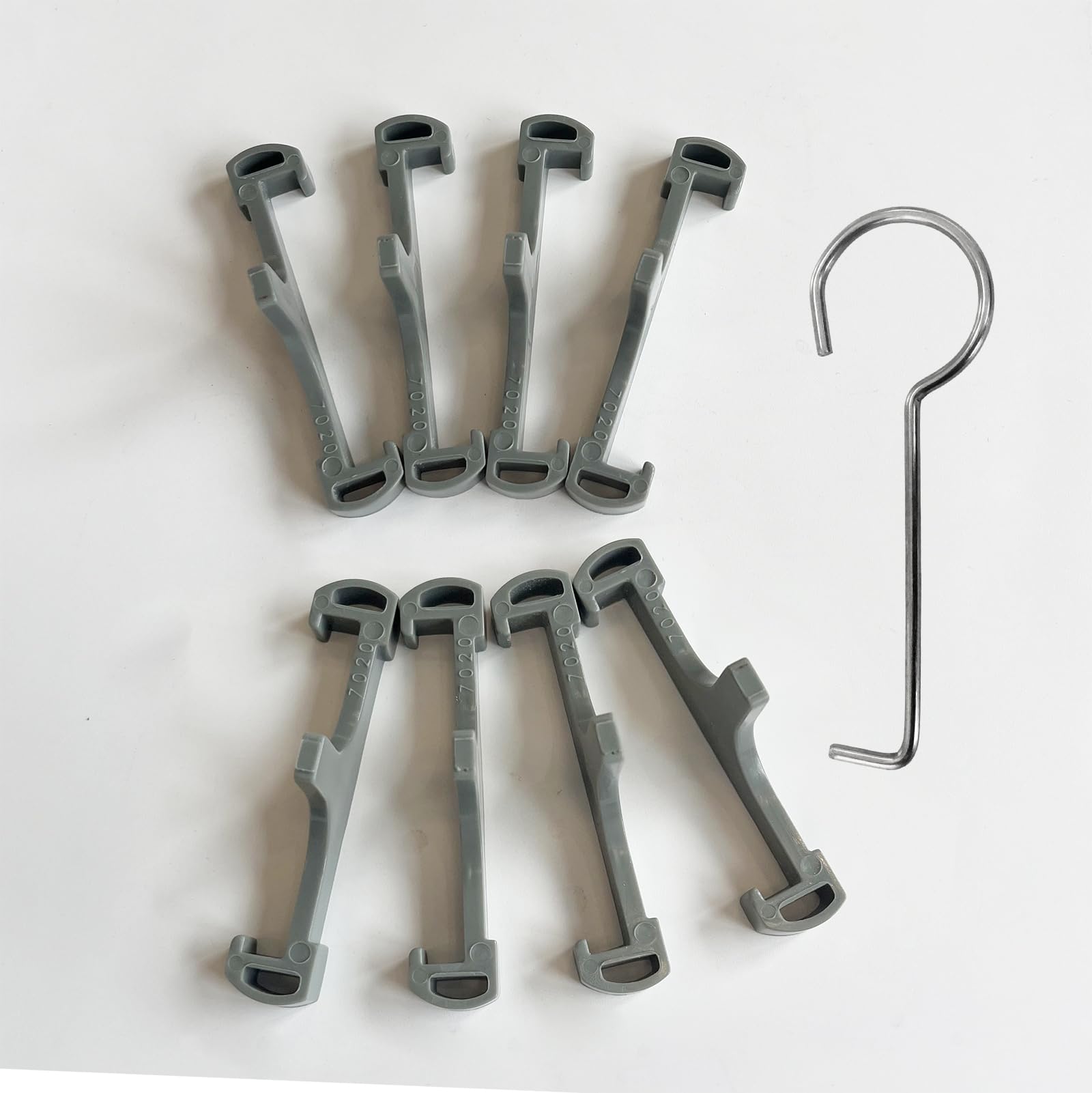 Neodrain 7020 Clip, Tile Tray Supporter, Grey Plastic Clips ONLY 18.24.28.32.36.48.60.72 inch Tile-Insert Shower Drain,with Lifting Hook -6 PCS