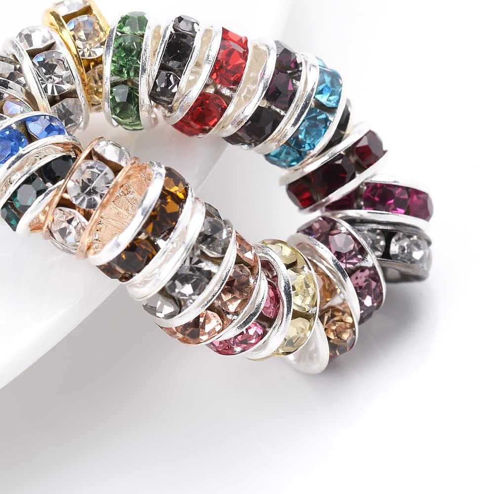 50stk kristallen strass 6mm ronde spacer kralen ronde tint Tibet