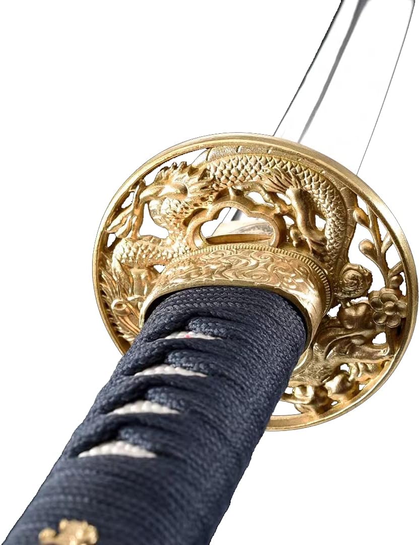 DTYES Samurai Sword Real Katana Sword Real Sharp Samurai Swords for Men Japanese Battle Ready Katana Swords and Weapon