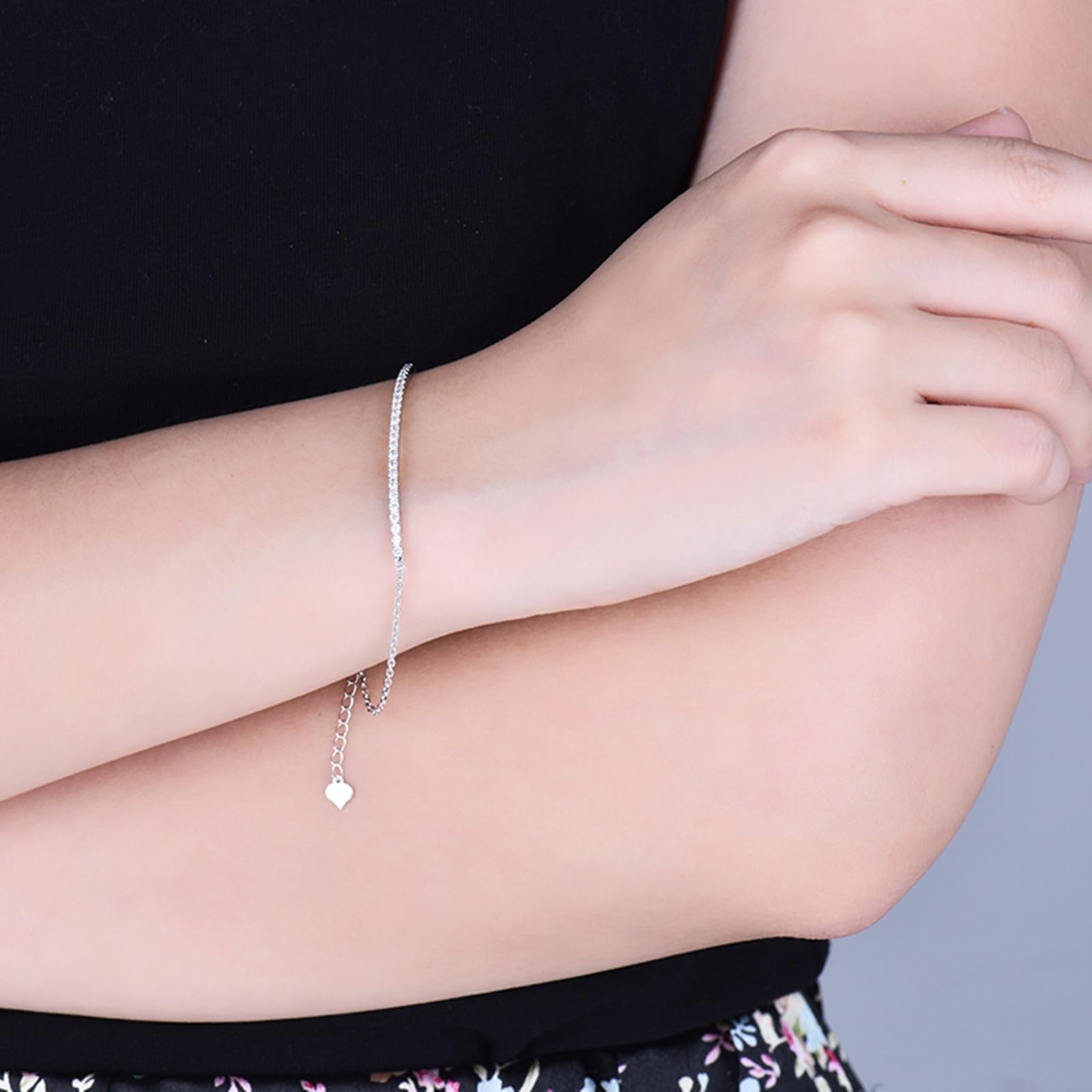 Bransoletka z białego złota 750/585/375, bransoletka z diamentem 0,38ct 16-18 cm przedłużenie 4 cm, bransoletka damska dla chłopaków