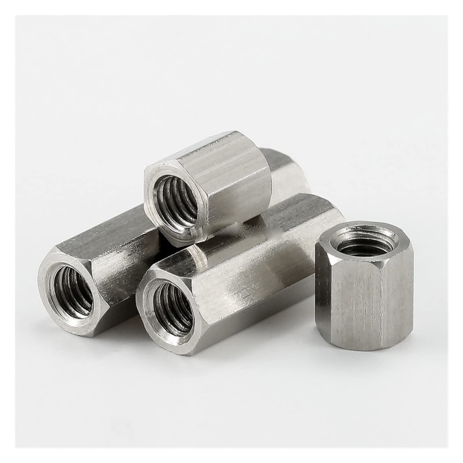 5x Lange Verbindungsmuttern Edelstahl - M3 M4 M5 M6 M8 M10 M12 M14 M16