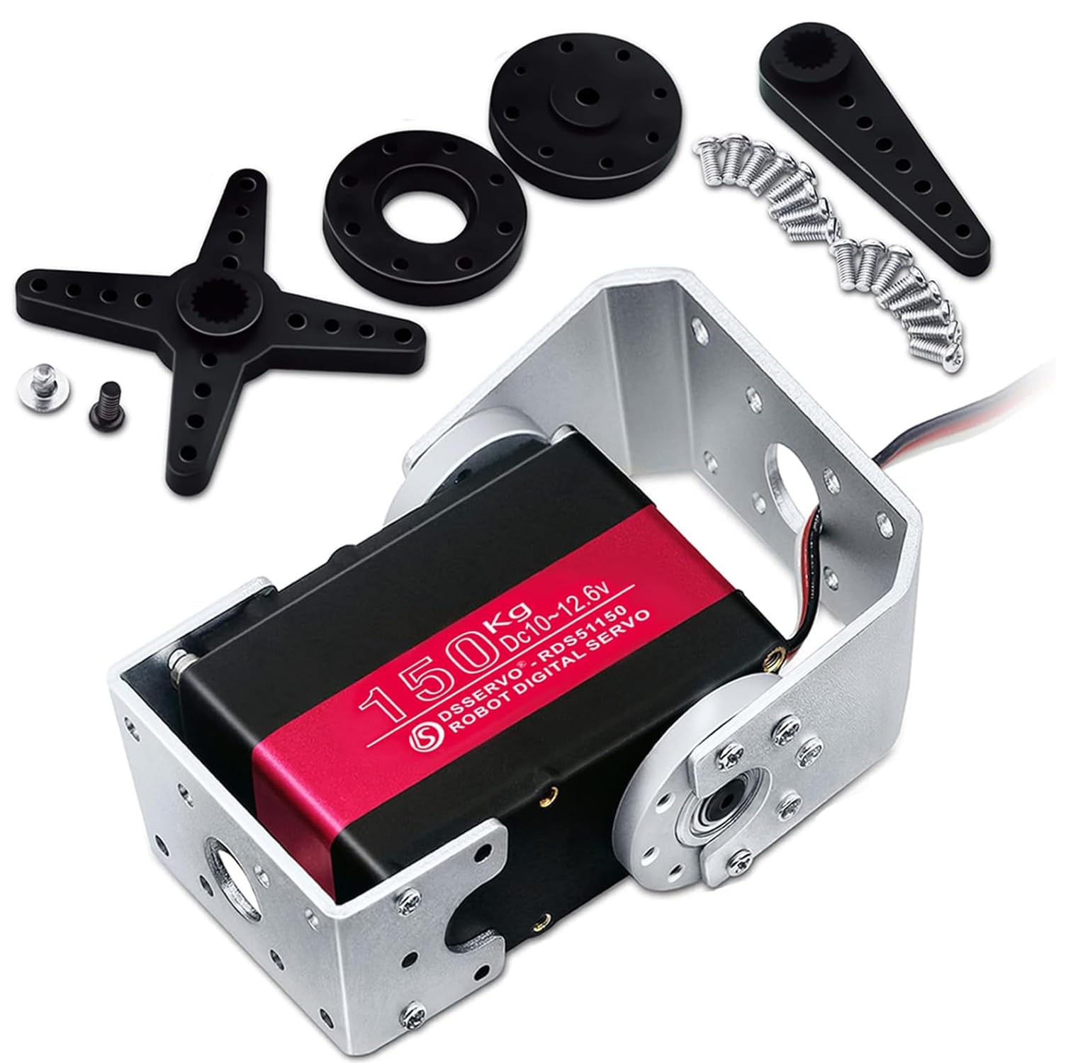 Amazon.com: 150KG Robot Servo Motor 12V High Torque Steel Gear