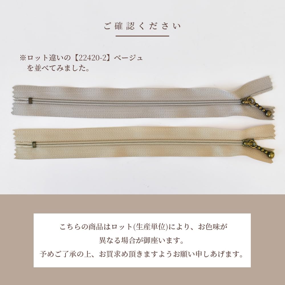 Amazon.co.jp: MYmama Outlet Ball-end Zippers, 10 Pieces, 7.9