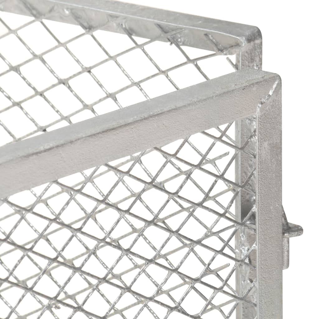 vidaXL Compostador de Jardín Reciclado Compost Rápido Cocina Patio Terraza Balcón Contenedor Compostaje Producción Humus Hierro Galvanizado 85x85x70cm