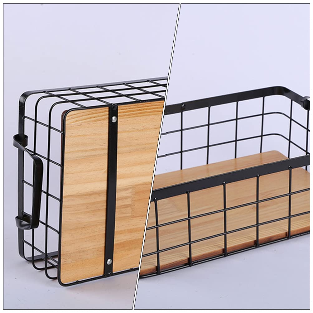 Cabilock Tiered Fruit Basket Black Storage Basket Iron Fruit Bowl Multi-Purpose Household Storage for Snacks Sweets