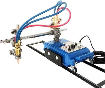Torch Track Burner Cutter Automatic Flame Cutting Machine Portable Straight Line Gas Cutting Machine 2-29.5inch/min Flame Cutting Track Torch 110V 60Hz