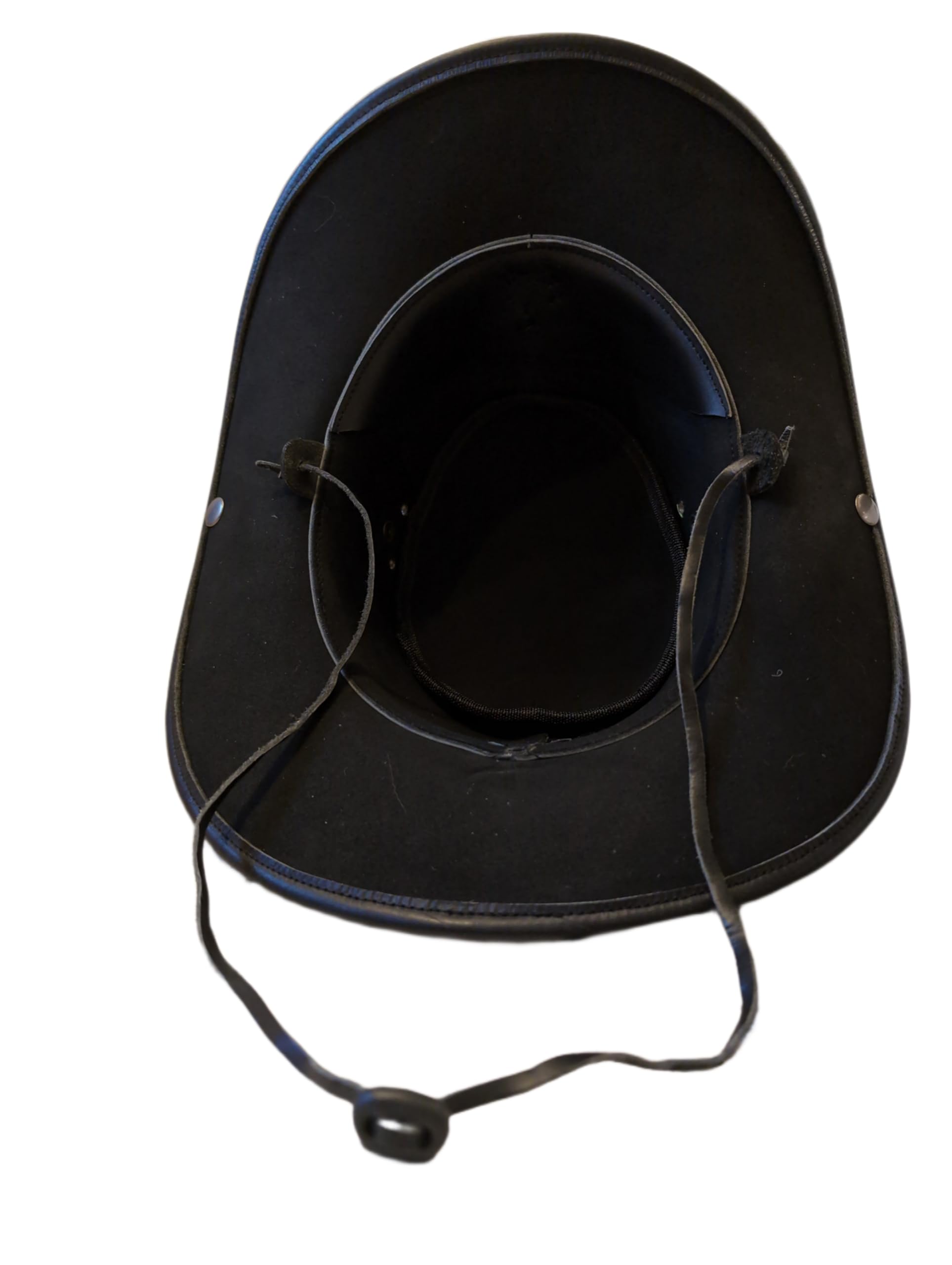 H15 Cowboyhut Skull - Lemmy Style Lederhut für Erwachsene Männer, Outdoor-Enthusiasten, Klassik-Fans in Braun, One Size, Large, Wasser abweisend, Klassisch mit modernem Einfluss, Cowboy Hut