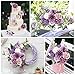 AmyHomie Artificial Purple Flowers Combo Silk Mix Peony Rose Hydrangea Fake Flowers w/Stem for DIY Wedding Bouquets Centerpieces Arrangements Table Party Bridal Baby Shower Home Fall Decor