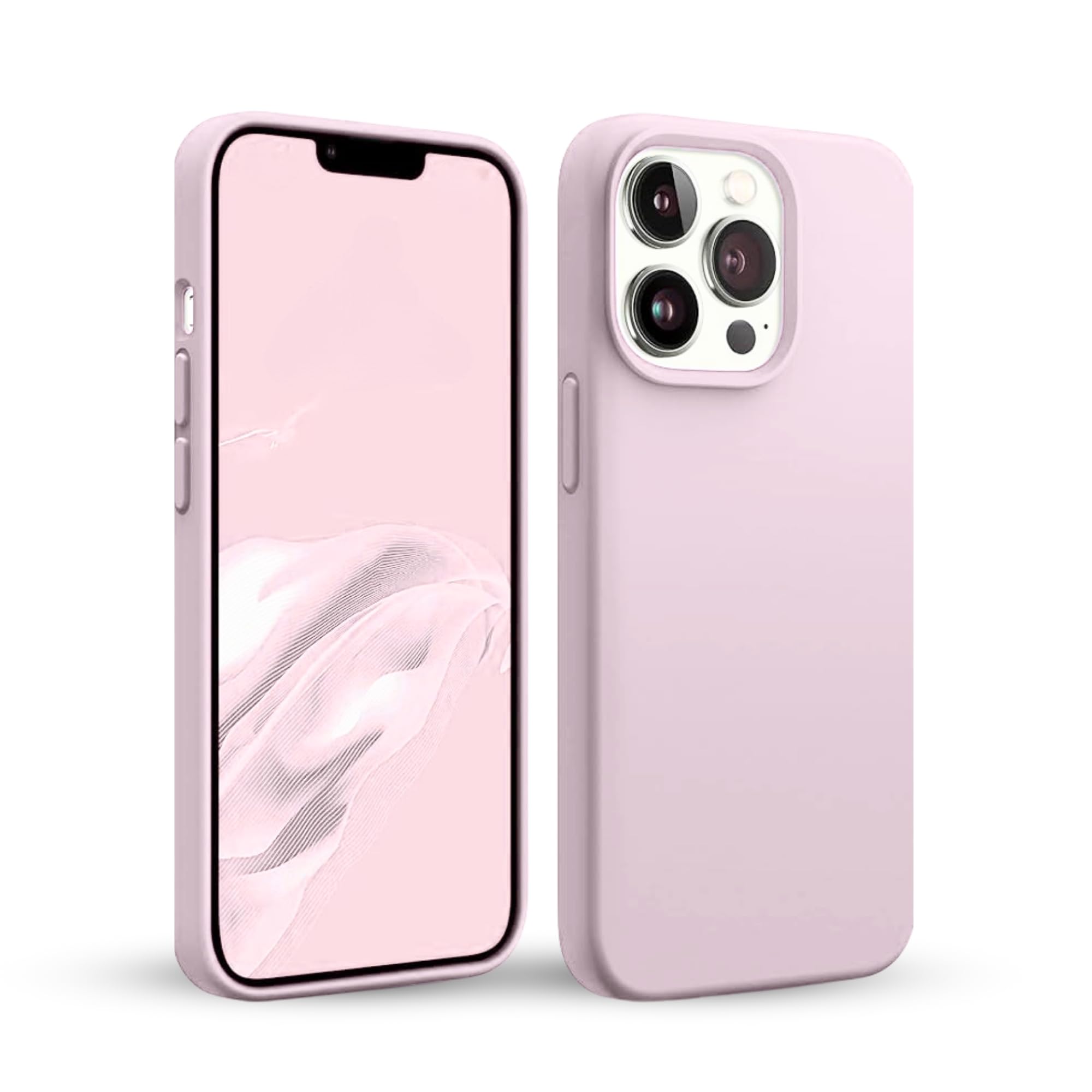 Amazon.com: Light Pink Silicone Phone Case for iPhone 13 Pro