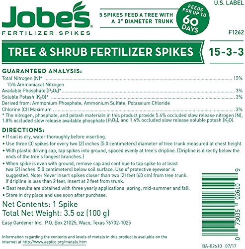 Jobe's 02010 Fertilizante en varillas para árboles y arbustos miniatura 3