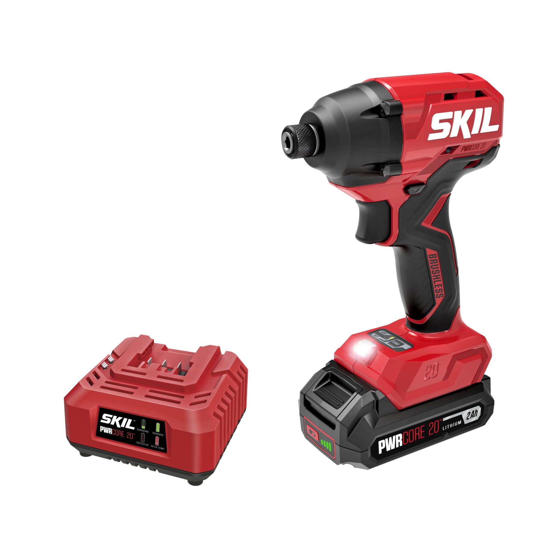 20V Brushless 1/4 In. Hex Impact Driver Kit Including 2.0Ah Battery and Charger-ID6720B-10