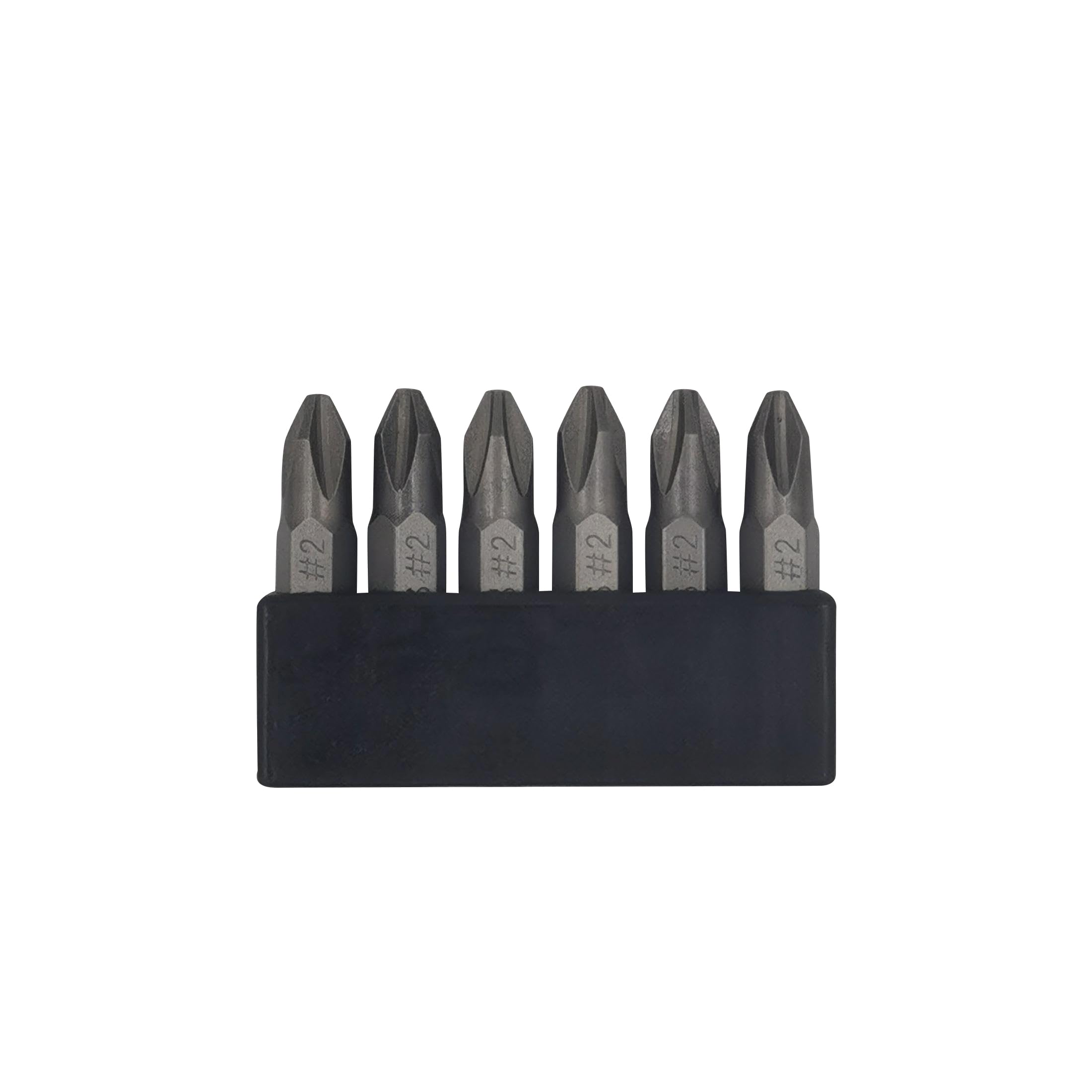 6Pcs 35mm JIS Screwdriver Bit Set including Magnetic Tip, 1/4 Hex Shank, S2 Alloy Steel & 6-Slot Storage Strip