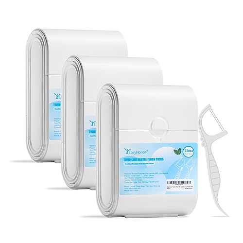Miniatura 6 de EasyHonor 6 mini estuches de hilo dental portátiles, 60 unidades de palitos de hilo dental, púas de hilo dental para limpieza de dientes, perfecto