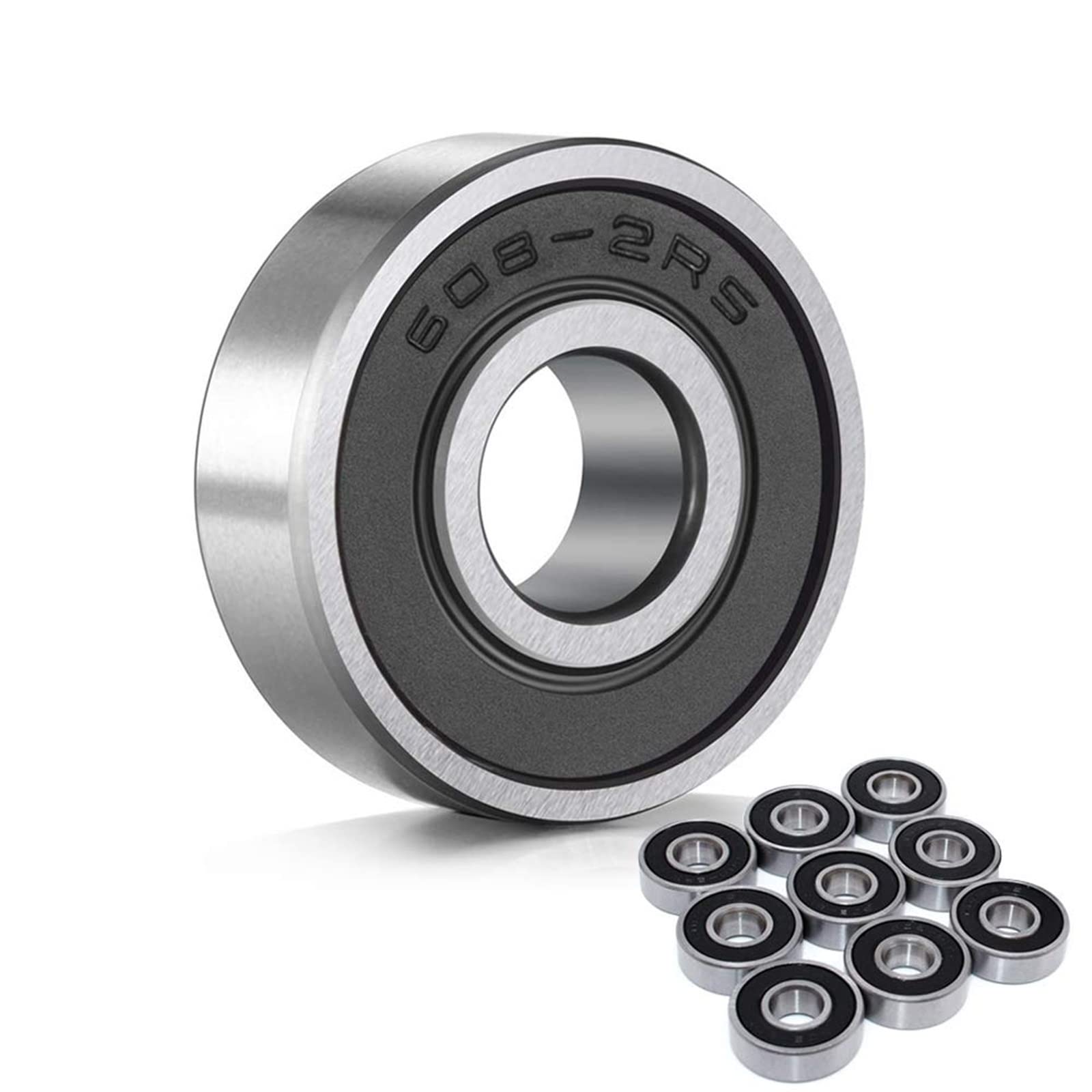 Rodamientos de skate 608-2RS de acero para asfalto urbano y parques