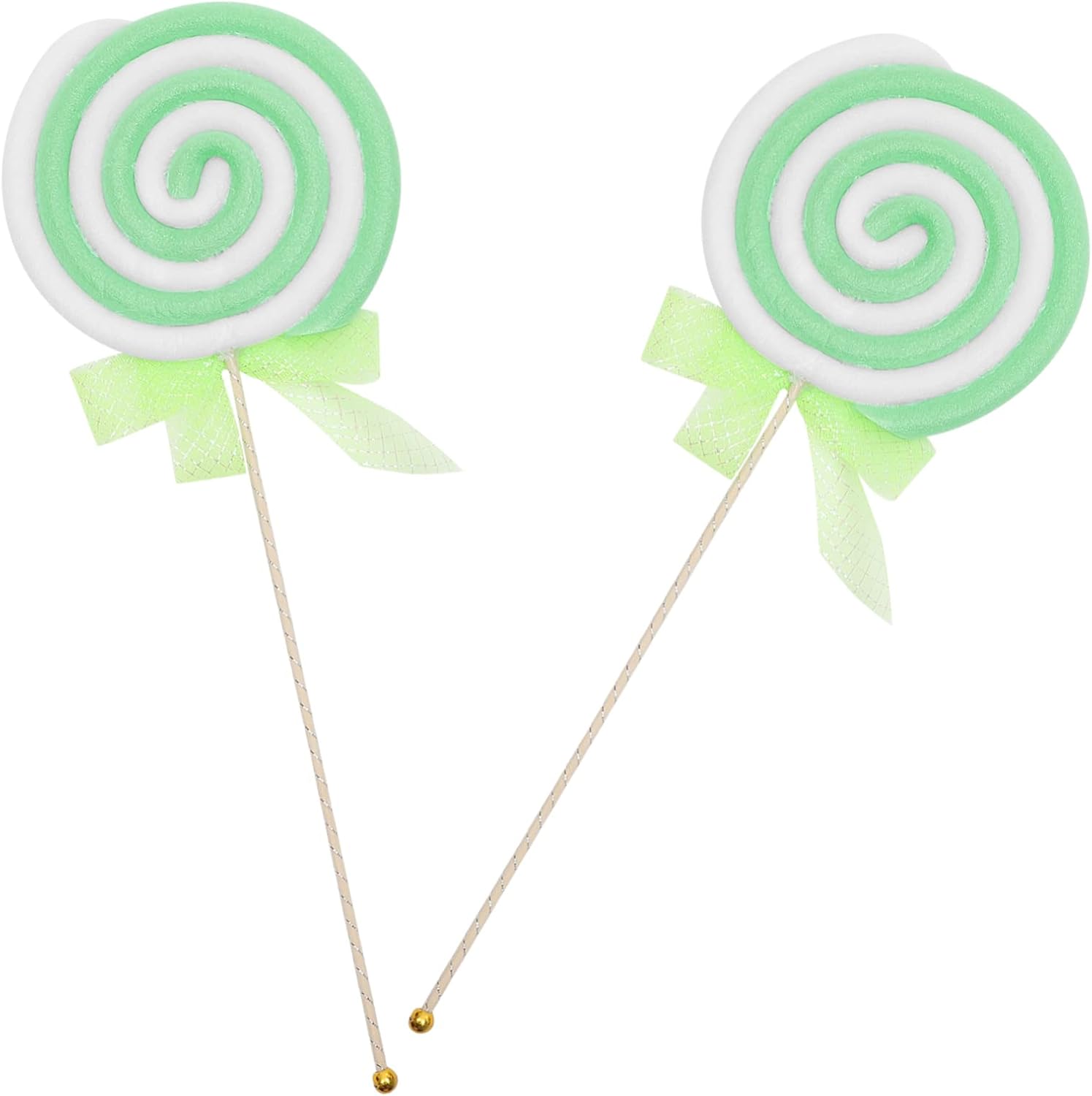 2pcs Large Simulation Lollipop Props Party Favors Decorative Lollipop Model DIY Craft Photo Prop