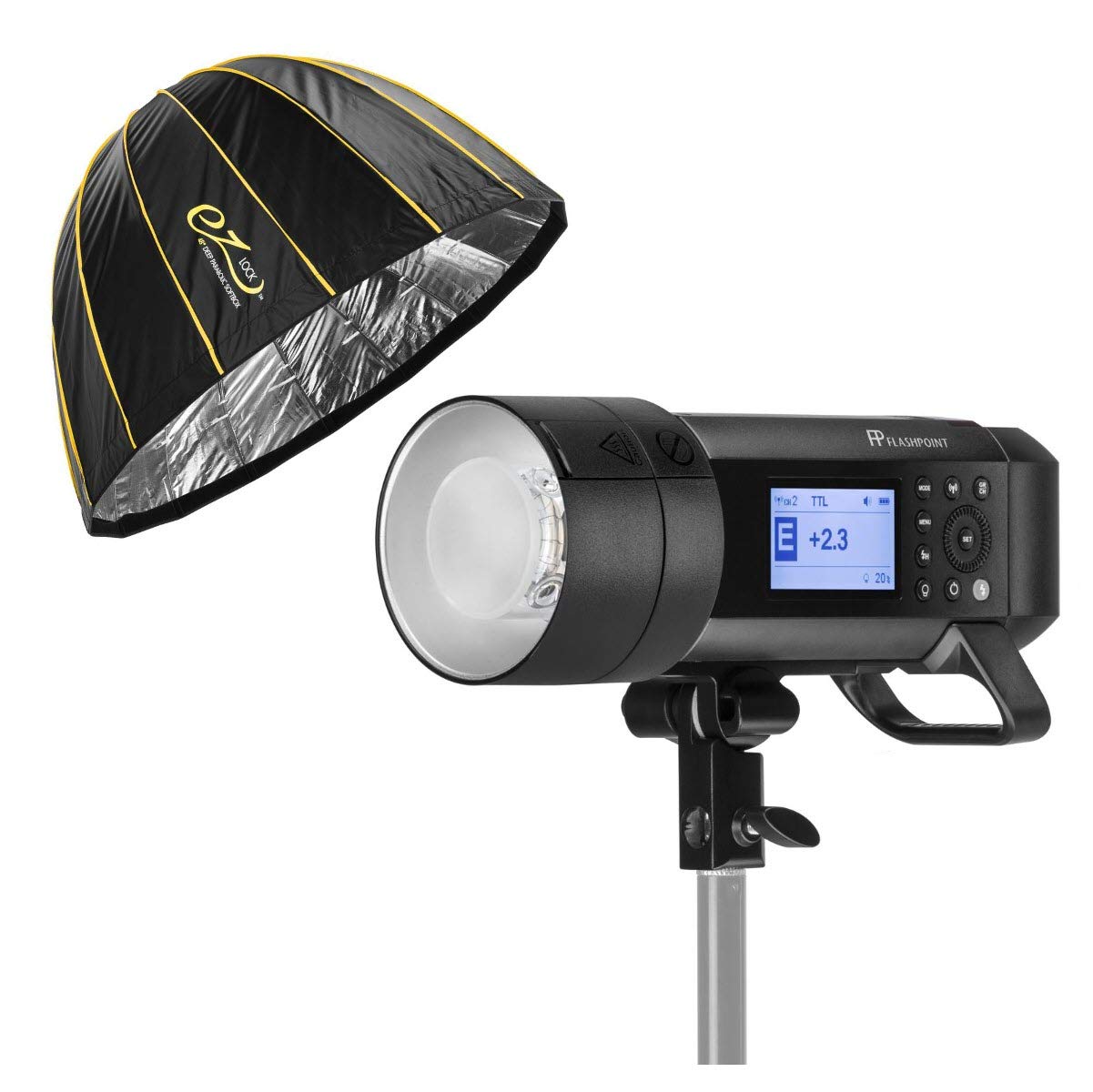 Flashpoint XPLOR 400PRO TTL Battery-Powered Monolight with Built-in R2 2.4GHz Radio Remote System (w
