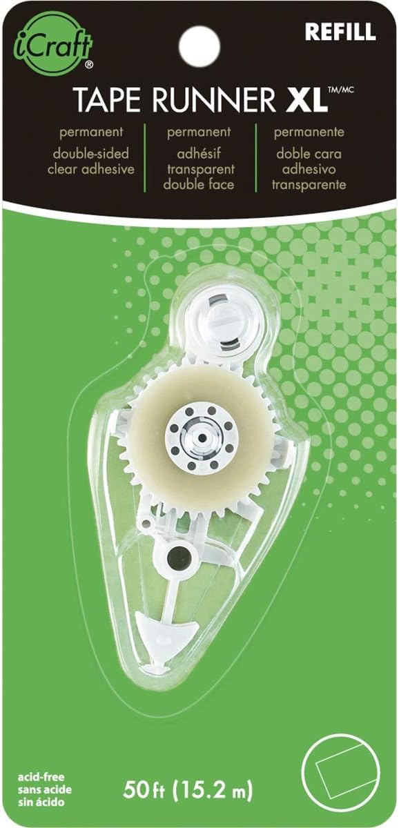 Therm O Web パーマネント粘着テープ 0.312インチ XL 詰め替え用 マルチパック 12個入り