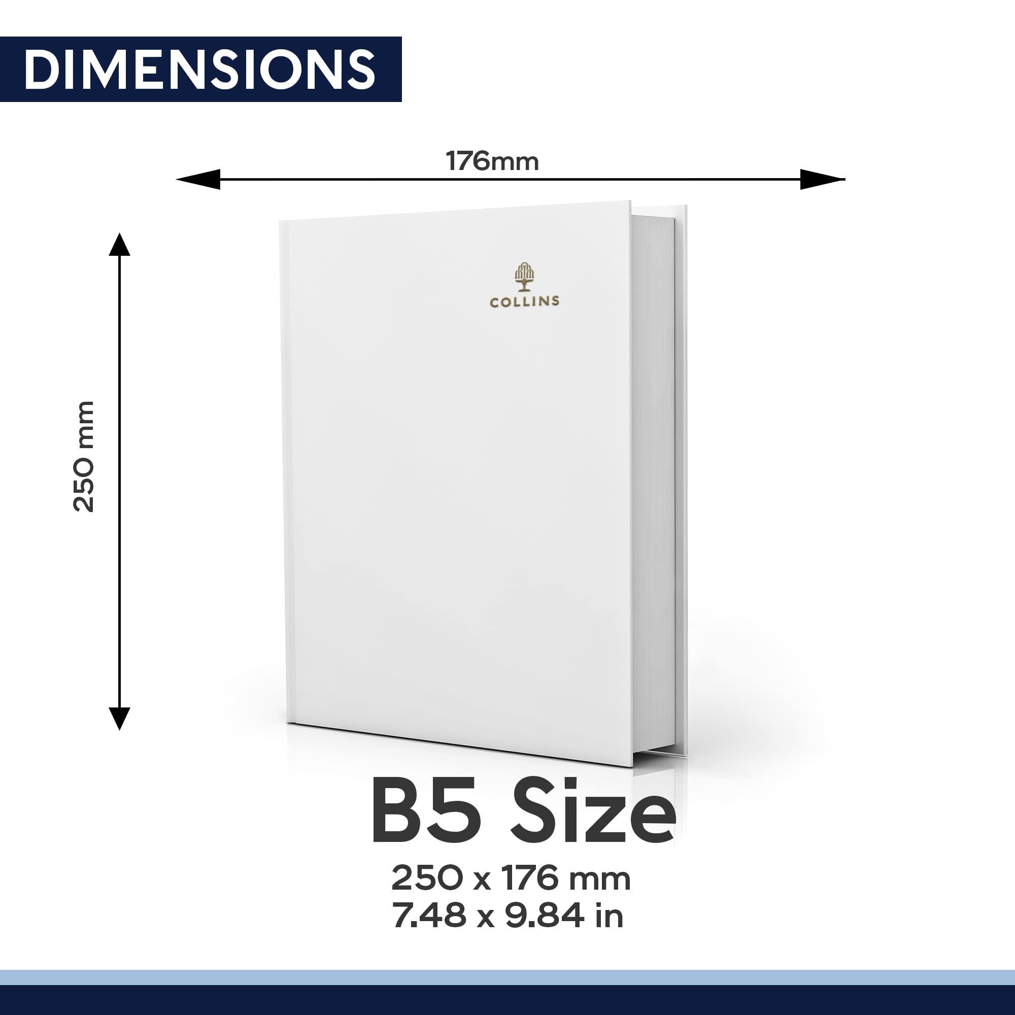 Collins Dream Planner 2024 Diary B5 Week to View and Monthly Journal - Image 4