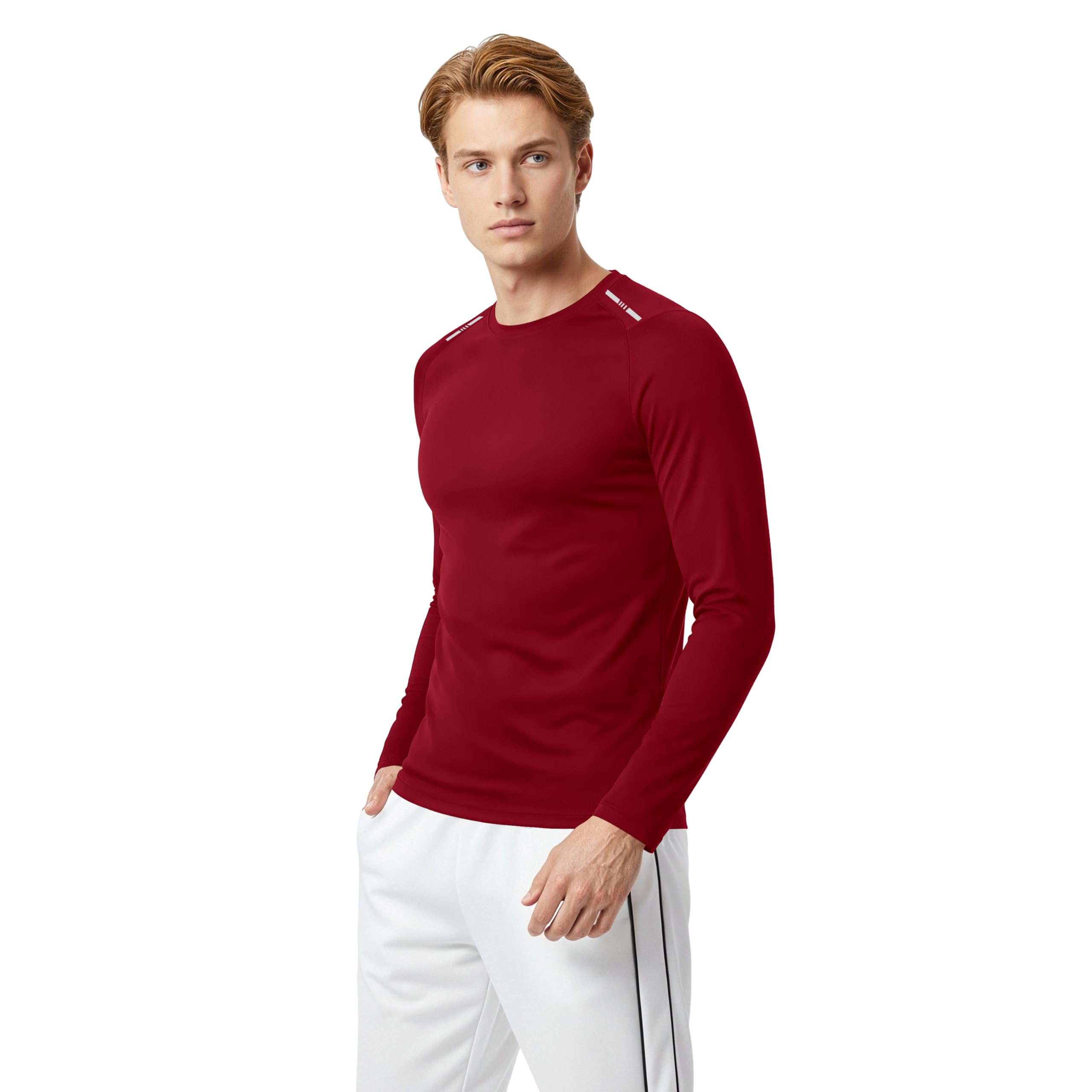 Holure Paquete de 3 o 5 camisetas de entrenamiento para hombre, camiseta de secado rápido, absorbe la humedad, camisetas de manga larga atléticas con costuras reflectantes y planas