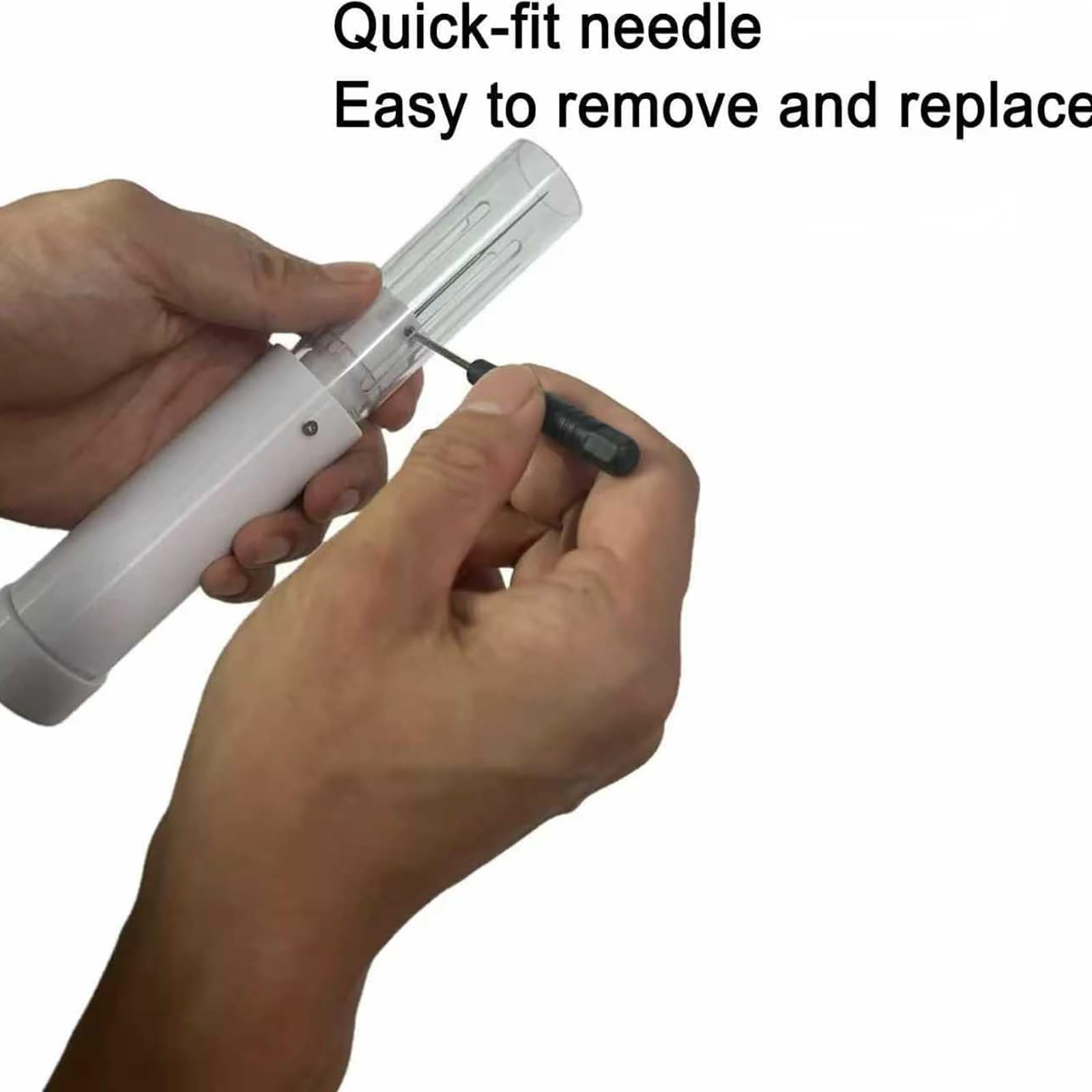 COYEUX Tragbare Hand-Nadelfilzmaschine, Elektrisches Wollfilzwerkzeug, Einstellbarer Hub 0–3 cm, Mit 7 Nadeln/2 Ersatzköpfen/1 Ersatzmotor, Einstellbare Geschwindigkeit, Für Wollfilzhandwerk
