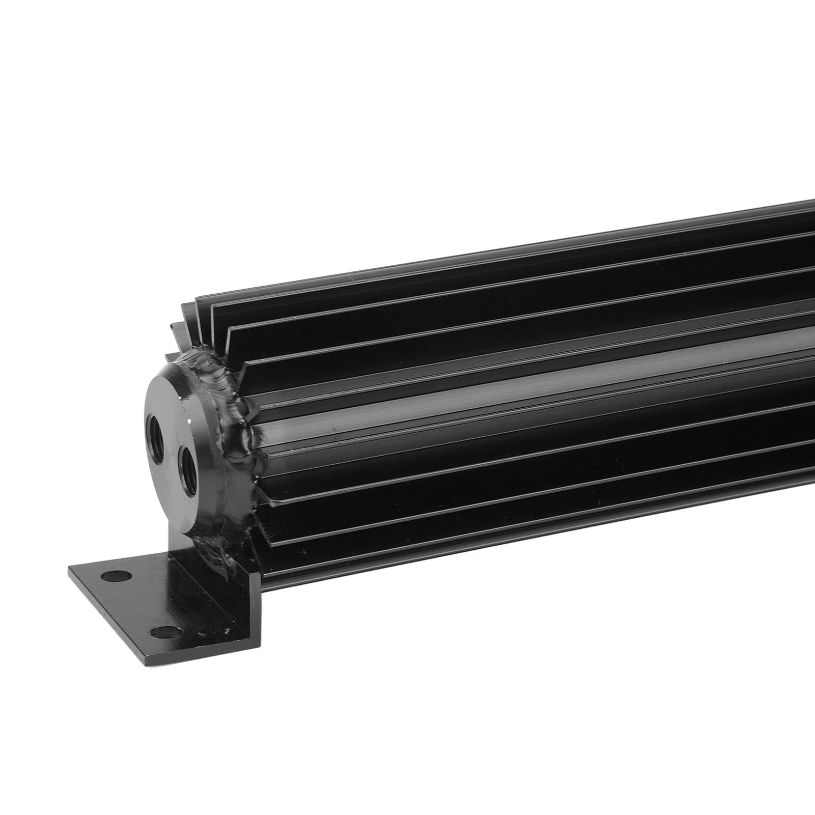 AMONIDA Radiatore Dell'olio per Trasmissione Alettato Universale da 18 Pollici Design in Alluminio Durevole per Auto Camion (BLACK)