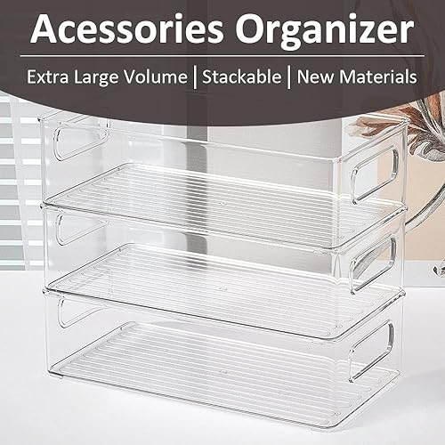 Miniatura 3 de MarsHopper Organizador de escritorio, combinación de cestas de almacenamiento de gran capacidad, cosméticos, periféricos de manualidades, papelería