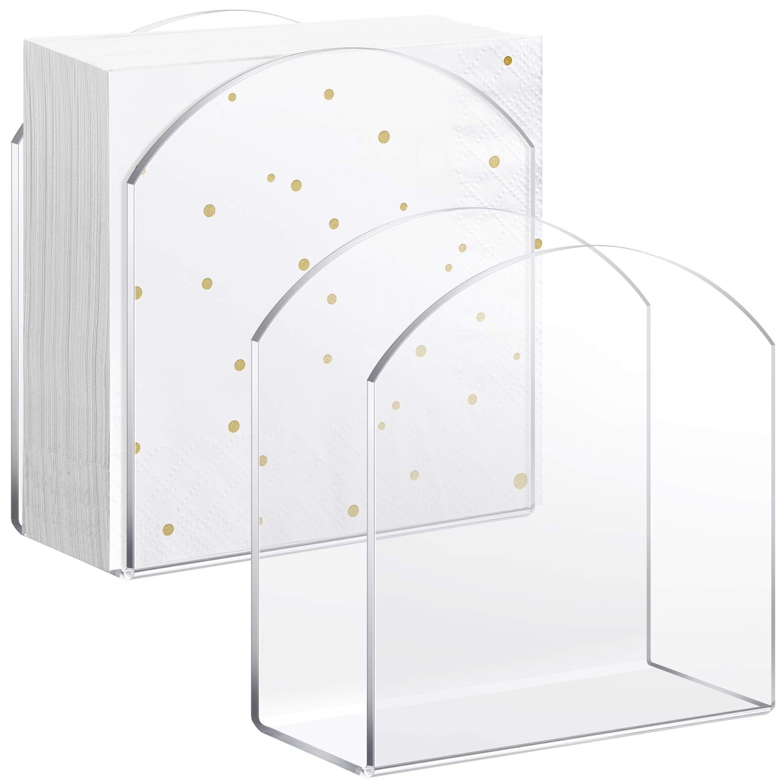 Porte-serviettes en acrylique anti-gaspillage pour éviter le papier mouillé sur la table