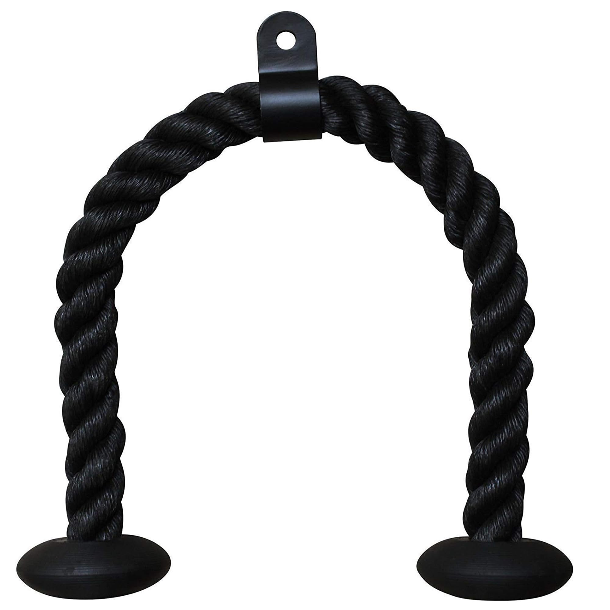 RDX Tricep Rope Machine Attachment Cable 25",35" Double End Nylon Rope for Pull and Push Down Resistance Training, Multi Gym Fitness Workout Non Slip Cord, Home Gym, Black