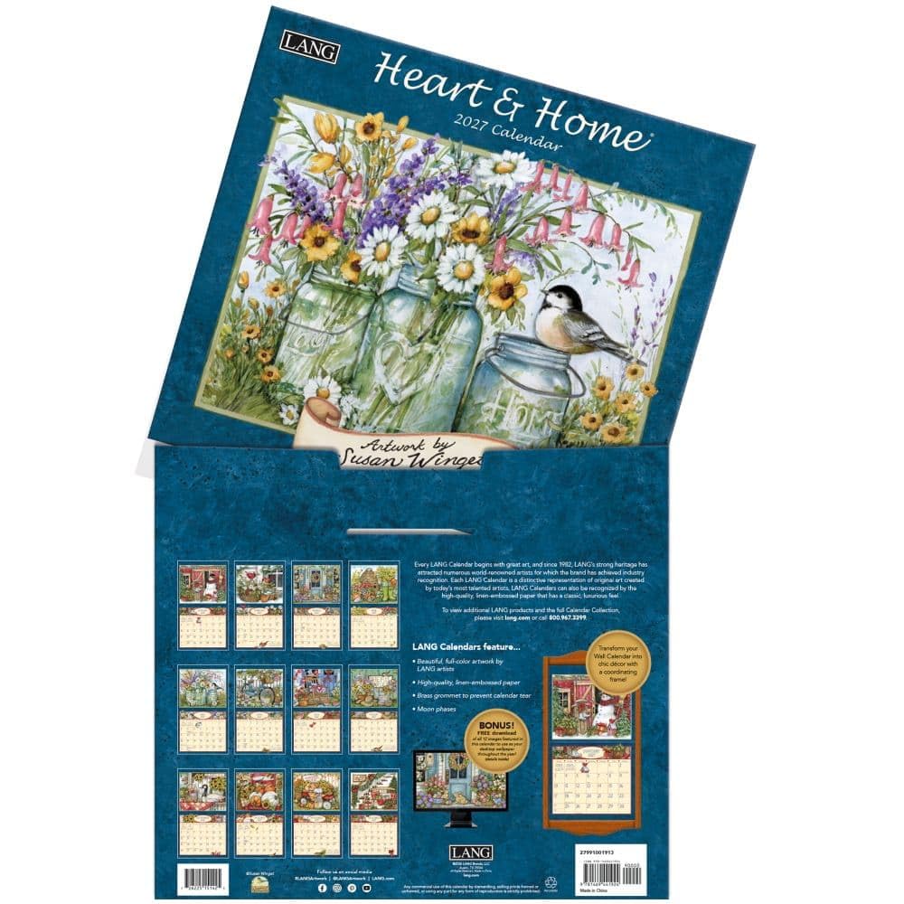 Calendario da parete 2027 Heart and Home di Susan Winget