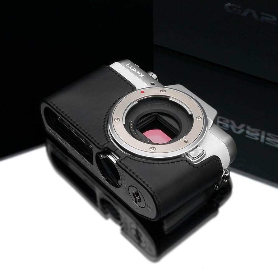 本革 カメラケース パナソニック Panasonic S1H用 GARIZ Panasonic LUMIX DMC-GF7用 本革カメラケース XS-CHGF7LB