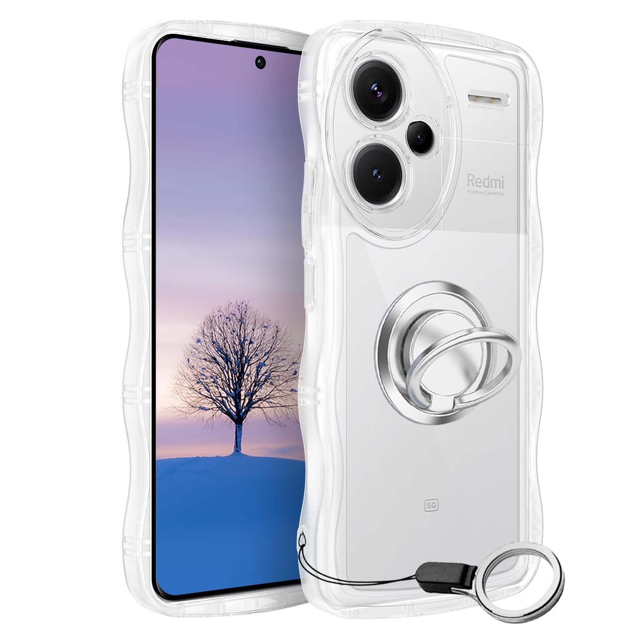 Amazon.co.jp: Xiaomi Redmi Note 13 Pro+ 5G ケース クリア ウェーブ