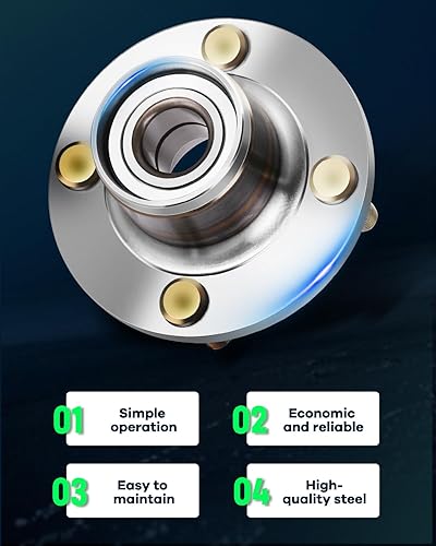 Miniatura 6 de SCITOO Conjunto de cubo de rodamiento de rueda 2004-2011 para Chevrolet Aveo 2009-2010 para Pontiac G3 para Pontiac Wave 541010 Cojinetes de buje