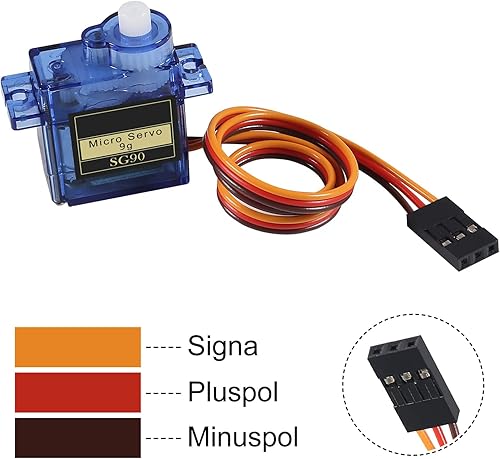 Miniatura 4 de 4 unids SG90 Micro Servo Motor Mini Servo SG90 0.32 oz Servo Kit para RC Helicóptero Avión Coche Barco Robot BrazoManoCaminarServo Puerta Bloqueo
