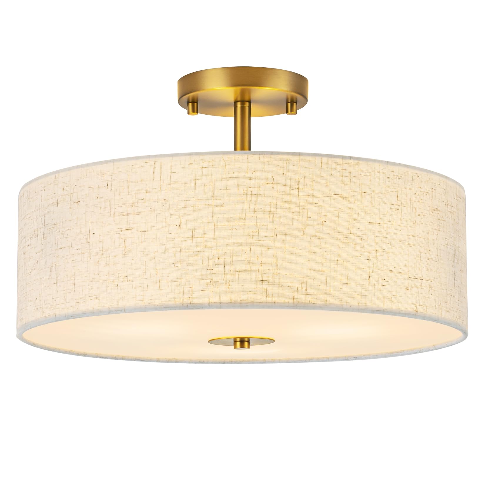 Bargeni Drum Semi-Flush Mount Ceiling Light